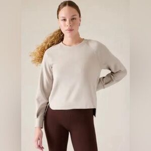 Athleta Seasoft Sweatshirt in Abalone Gray